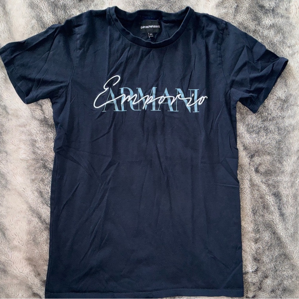 Emporio Armani Boy’s Dark Blue Tee